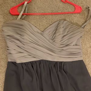 Alfred Angelo Two-tone Grey Bridesmaid Dress